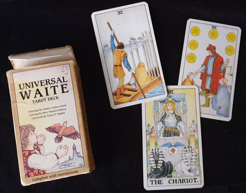 Cards from the Universal Waite Tarot. 